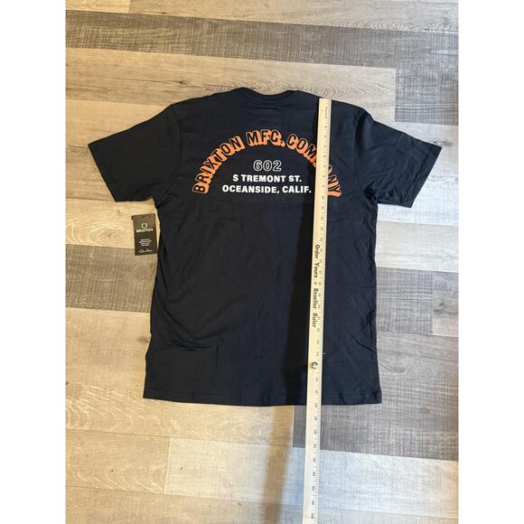 Brixton Shirt Mens Medium Black 602 Tremont St Oceanside California Pocket Tee - Picture 9 of 10